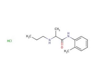 Prilocaine hydrochloride (CAS 1786-81-8) - chemical structure image