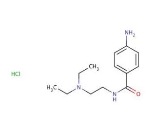 Procainamide hydrochloride (CAS 614-39-1) - chemical structure image