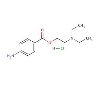 Procaine hydrochloride (CAS 51-05-8) - chemical structure image
