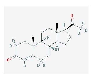 Progesterone-d9 (CAS 15775-74-3) - chemical structure image