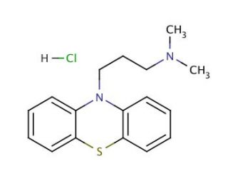 Promazine Hydrochloride (CAS 53-60-1) - chemical structure image