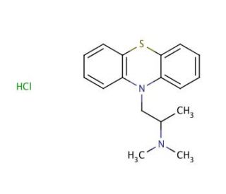 Promethazine Hydrochloride (CAS 58-33-3) - chemical structure image