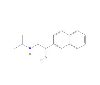 (&plusmn;)-Pronethalol (CAS 54-80-8) - chemical structure image
