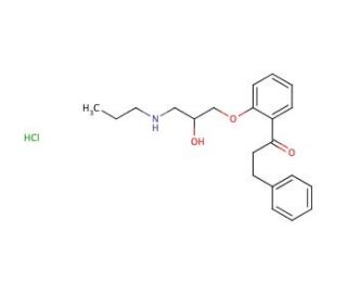 Propafenone Hydrochloride (CAS 34183-22-7) - chemical structure image