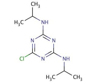 Propazine (CAS 139-40-2) - chemical structure image