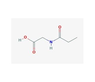 Propionyl Glycine (CAS 21709-90-0) - chemical structure image