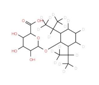 Propofol Glucuronide-d17 (CAS 114991-26-3 (unlabeled)) - chemical structure image