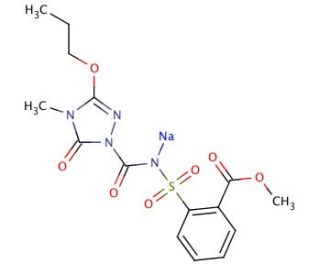 Propoxycarbazone sodium salt (CAS 181274-15-7) - chemical structure image