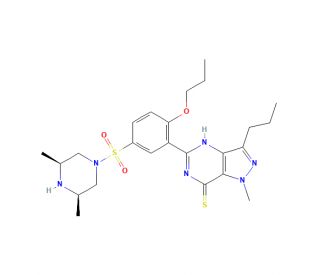 Propoxyphenyl Thioaildenafil (CAS 856190-49-3) - chemical structure image
