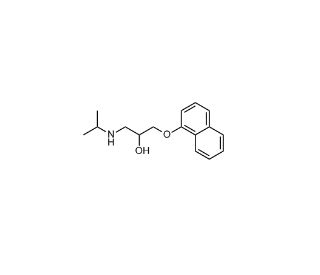 Propranolol (CAS 525-66-6) - chemical structure image