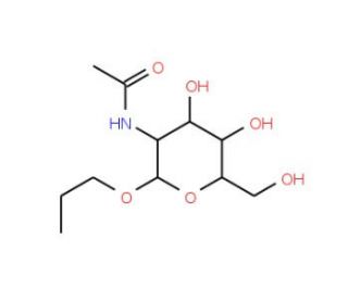 Propyl 2-acetamido-2-deoxy-&beta;-D-glucopyranoside (CAS 70832-36-9) - chemical structure image