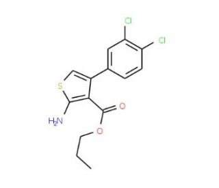 Propyl 2-amino-4-(3,4-dichlorophenyl)thiophene-3-carboxylate - chemical structure image