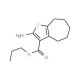 Propyl 2-amino-5,6,7,8-tetrahydro-4H-cyclohepta-[b]thiophene-3-carboxylate - chemical structure image