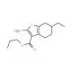 Propyl 2-amino-6-ethyl-4,5,6,7-tetrahydro-1-benzothiophene-3-carboxylate - chemical structure image
