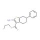 Propyl 2-amino-6-phenyl-4,5,6,7-tetrahydro-1-benzothiophene-3-carboxylate - chemical structure image