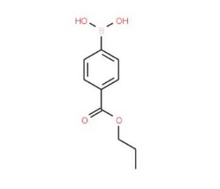 Propyl 4-boronobenzoate (CAS 91062-38-3) - chemical structure image