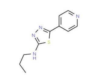 Propyl-(5-pyridin-4-yl-[1,3,4]thiadiazol-2-yl)-amine - chemical structure image