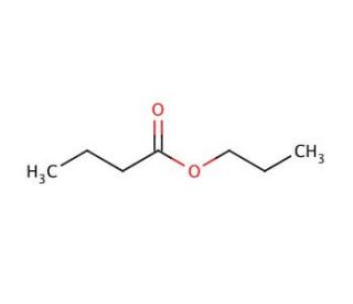 Propyl butyrate (CAS 105-66-8) - chemical structure image