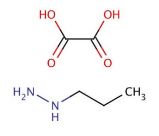 Propylhydrazine oxalate salt (CAS 56884-75-4) - chemical structure image