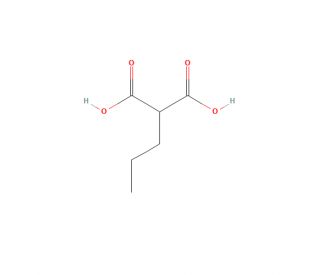 Propylmalonic acid (CAS 616-62-6) - chemical structure image