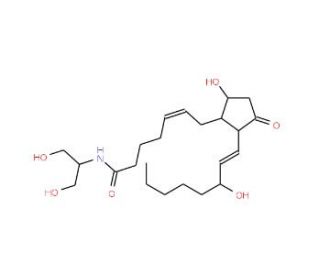 Prostaglandin D<sub>2</sub> serinol amide (CAS 63928-03-0) - chemical structure image