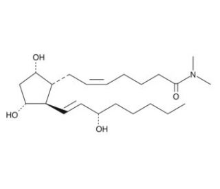 Prostaglandin F2&alpha; dimethyl amide (CAS 68192-15-4) - chemical structure image