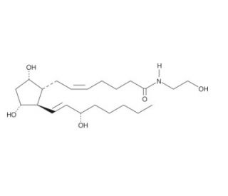 Prostaglandin F2&alpha; Ethanolamide (CAS 353787-70-9) - chemical structure image