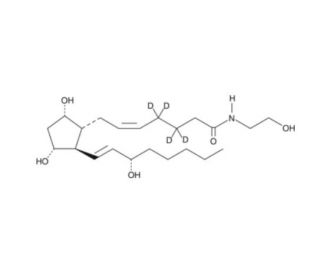 Prostaglandin F2&alpha; Ethanolamide-d4 - chemical structure image