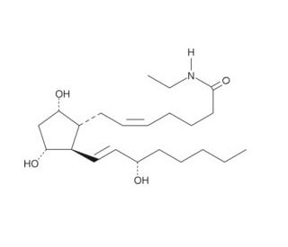 Prostaglandin F2&alpha; ethyl amide (CAS 54130-36-8) - chemical structure image