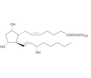 Prostaglandin F2&alpha; isopropyl ester (CAS 53764-90-2) - chemical structure image