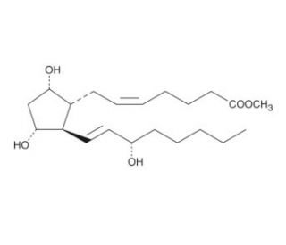 Prostaglandin F2&alpha; methyl ester (CAS 33854-16-9) - chemical structure image