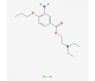 Proxymetacaine Hydrochloride (CAS 5875-06-9) - chemical structure image