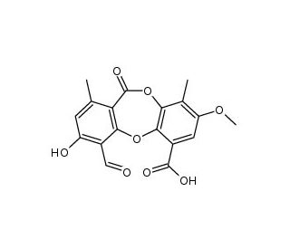 Psoromic acid (CAS 7299-11-8) - chemical structure image