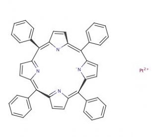 Pt(II) meso-Tetraphenylporphine (CAS 14187-14-5) - chemical structure image