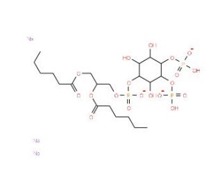 PtdIns-(3,4)-P2 (1,2-dihexanoyl) (sodium salt) - chemical structure image