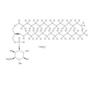 PtdIns-(3)-P1 (1,2-dipalmitoyl)-d62 (ammonium salt) - chemical structure image