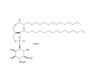 PtdIns-(4,5)-P2 (1,2-dipalmitoyl) (ammonium salt) - chemical structure image