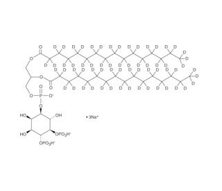 PtdIns-(4,5)-P2 (1,2-dipamitoyl)-d62 (sodium salt) - chemical structure image
