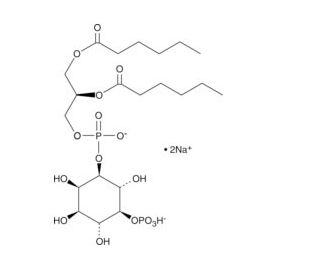 PtdIns-(5)-P1 (1,2-dihexanoyl) (sodium salt) - chemical structure image