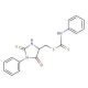 PTH-(S-phenylthiocarbamyl)cysteine (CAS 4094-50-2) - chemical structure image