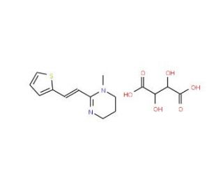 Pyrantel (&plus;)-tartrate salt (CAS 33401-94-4) - chemical structure image