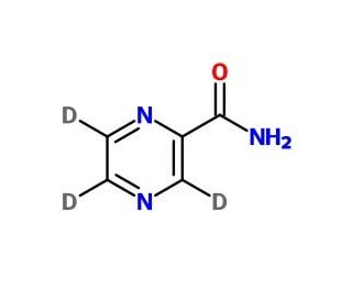 Pyrazinamide-d3 (CAS 1432059-16-9) - chemical structure image