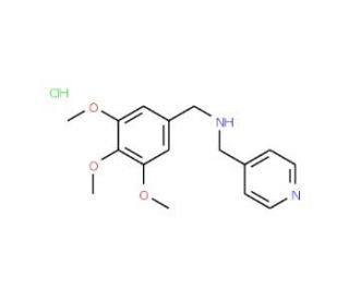 Pyridin-4-ylmethyl-(3,4,5-trimethoxy-benzyl)-aminehydrochloride - chemical structure image