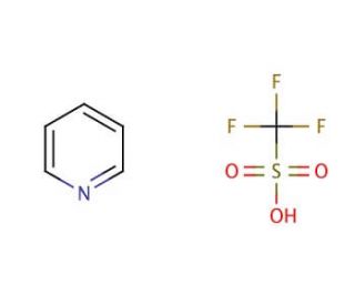 Pyridinium trifluoromethanesulfonate (CAS 52193-54-1) - chemical structure image