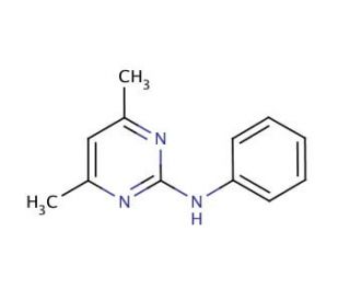 Pyrimethanil (CAS 53112-28-0) - chemical structure image