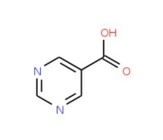 Pyrimidine-5-carboxylic acid (CAS 4595-61-3) - chemical structure image
