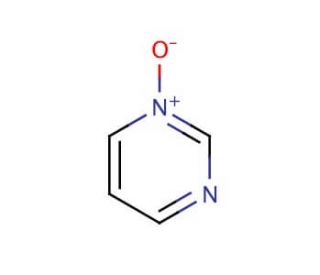 Pyrimidine N-oxide (CAS 17043-94-6) - chemical structure image