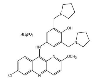 Pyronaridine tetraphosphate is an efficacious antiviral and anti