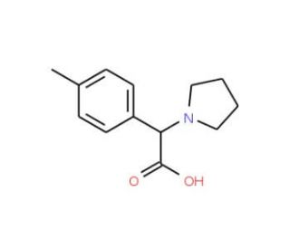 Pyrrolidin-1-yl-p-tolyl-acetic acid - chemical structure image
