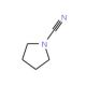 Pyrrolidine-1-carbonitrile (CAS 1530-88-7) - chemical structure image